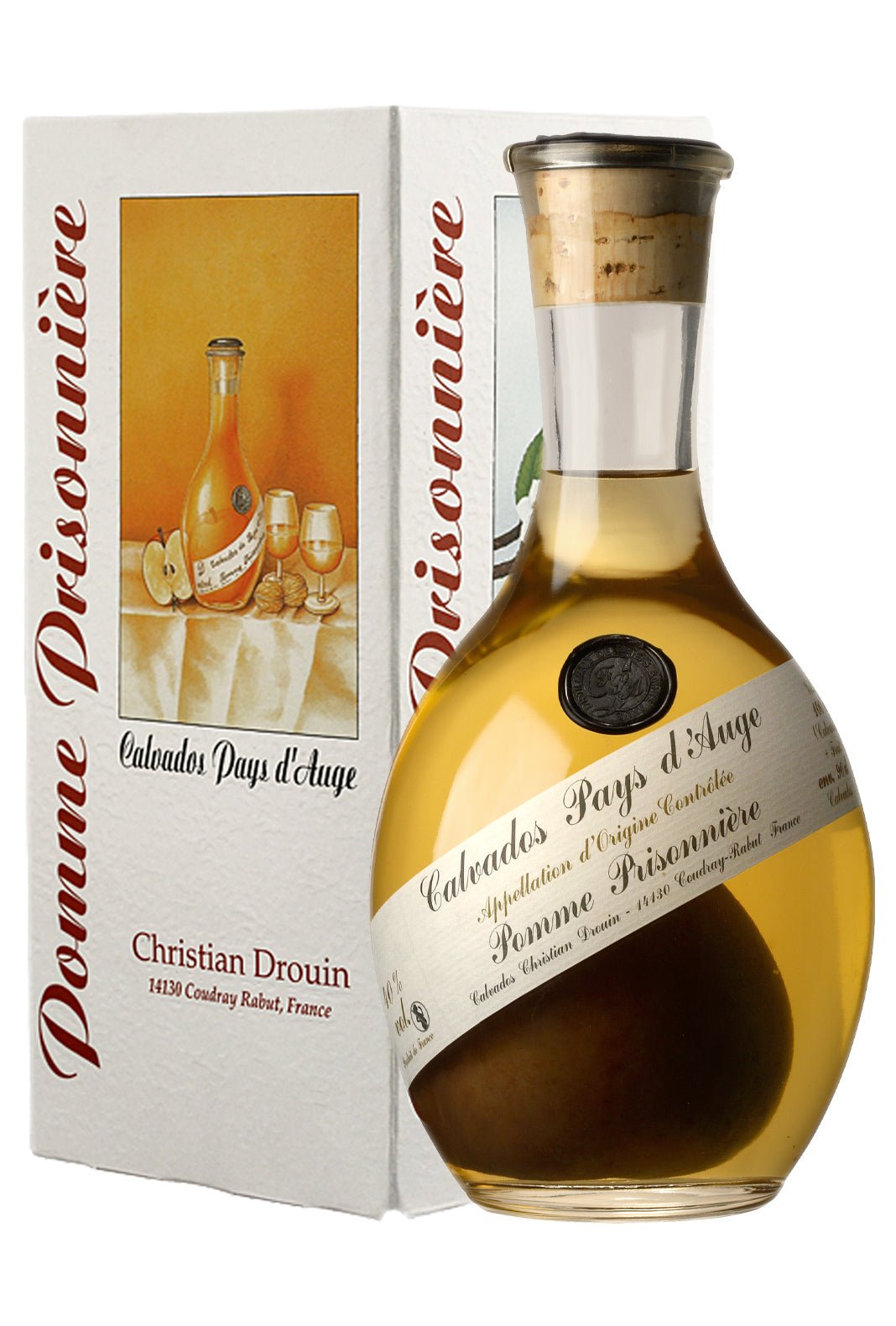 ブランデー Calvados Pays d'Auge Pomme Prisonniere Christian Drouin Pomme Prisonniere 40% 1L – Spirits of France