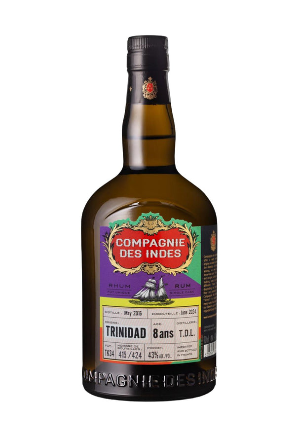 Compagnie des Indes Trinidad 8 Year Rum 43% 700ml | Rum | Shop online at Spirits of France