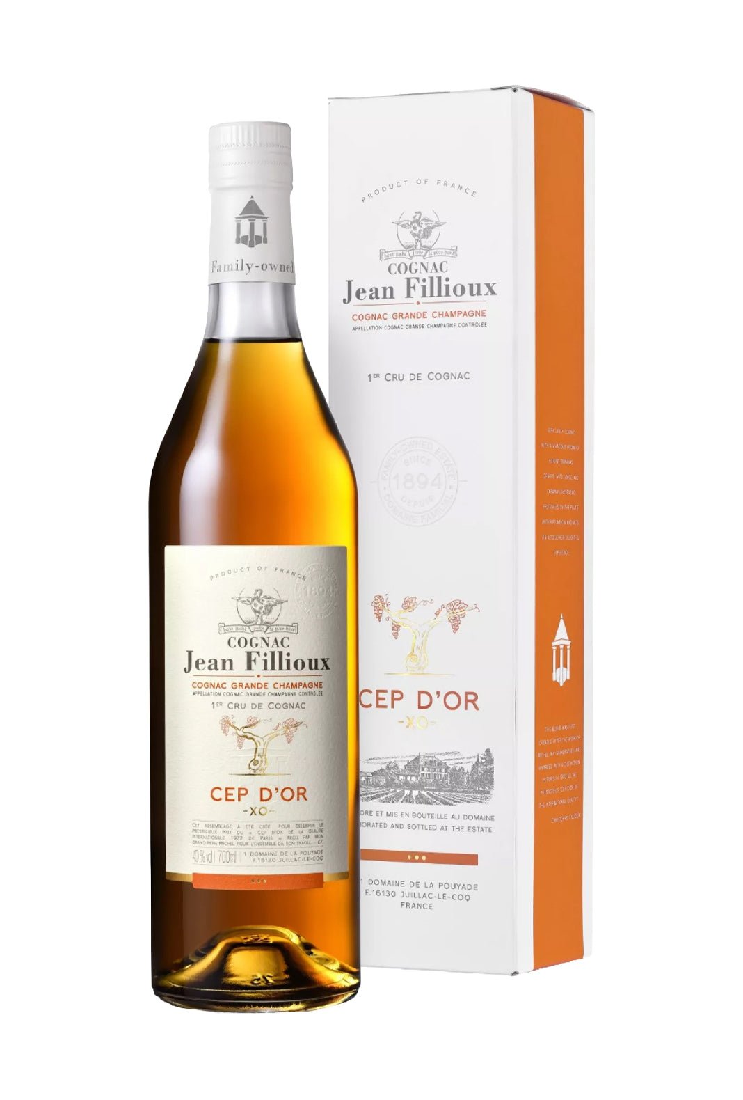 Jean Fillioux Cognac 'Cep d'Or' XO Grande Champagne 1er Cru 13