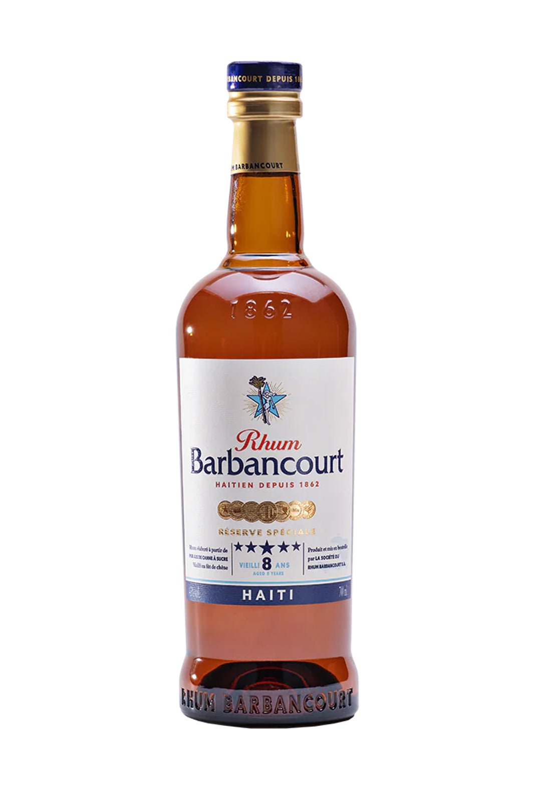 Barbancourt Extra Old Rum 8 years 5 stars 43% 750ml | Rum | Shop online at Spirits of France
