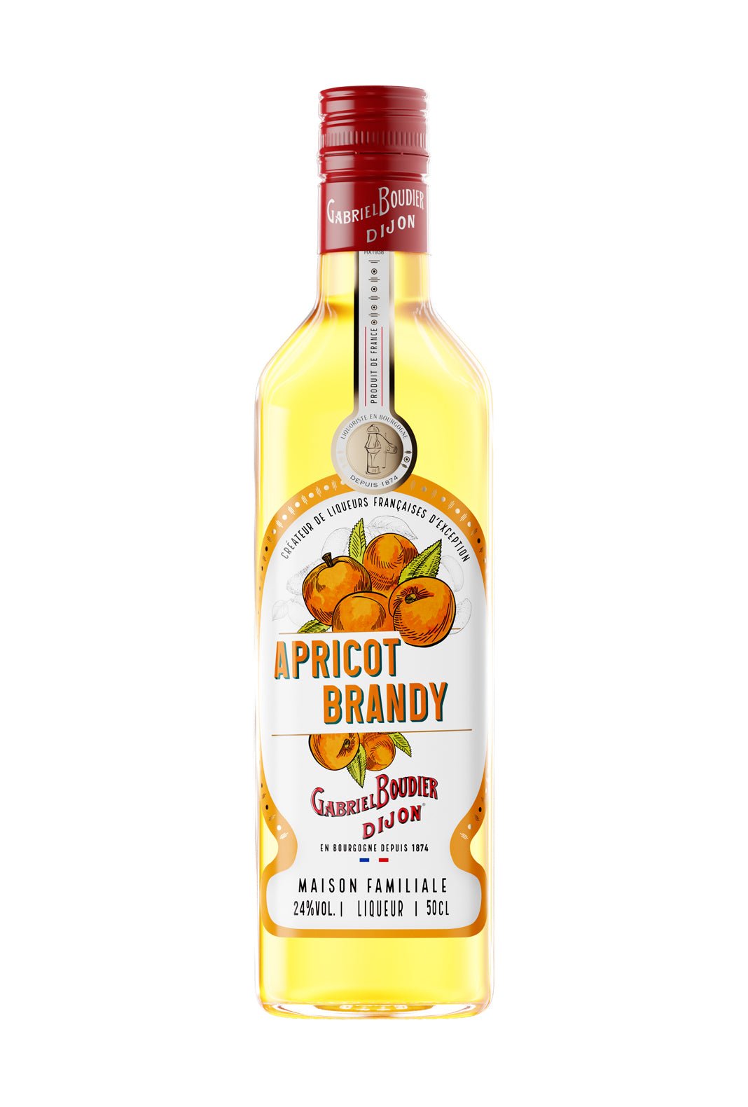Gabriel Boudier Apricot Brandy Liqueur 24% 500ml | Liqueurs | Shop online at Spirits of France