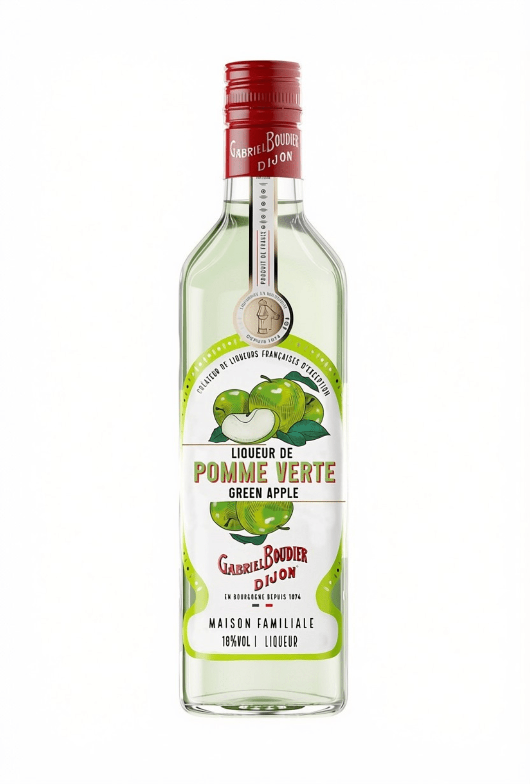 Gabriel Boudier Pomme Verte (Green Apple) Liqueur 18% 700ml | Liqueurs | Shop online at Spirits of France