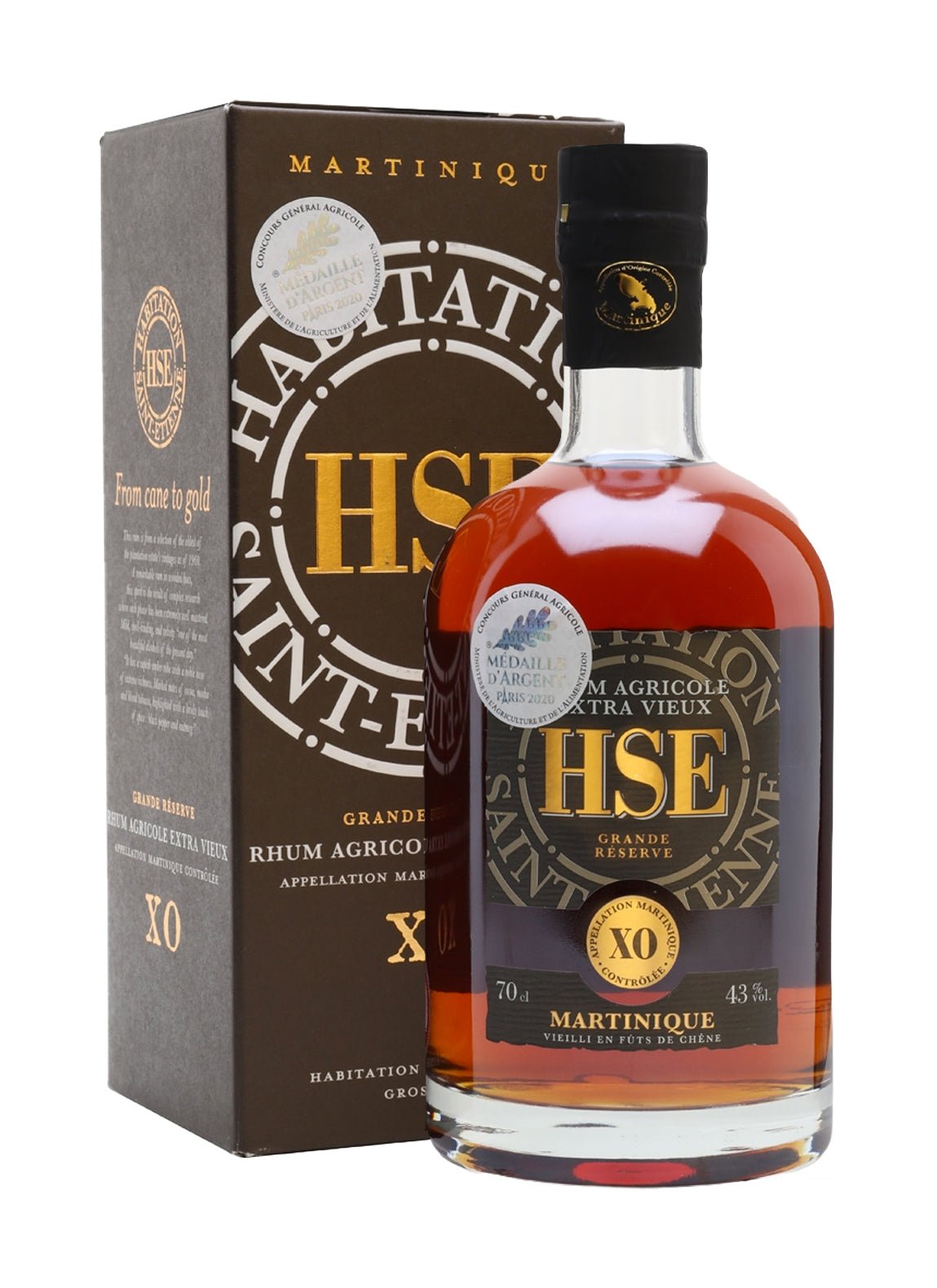 Habitation St Etienne Rum Agricole XO 43% 700ml | Rhum Agricole | Shop online at Spirits of France