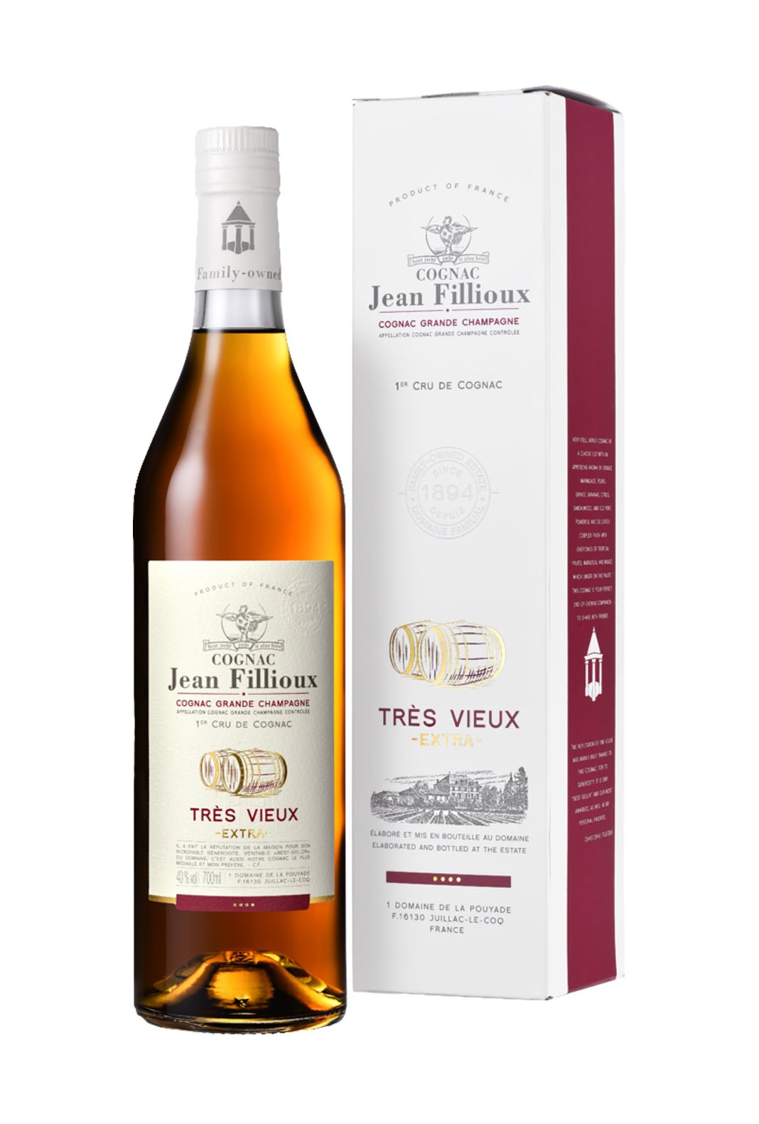 Jean Fillioux Cognac 'Cep d'Or' XO Grande Champagne 1er Cru 13