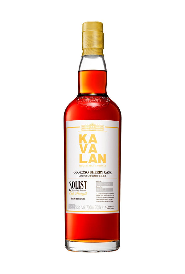 Kavalan Solist Oloroso Sherry Cask Taiwanese Whisky 53.2% 700ml | Whisky | Shop online at Spirits of France
