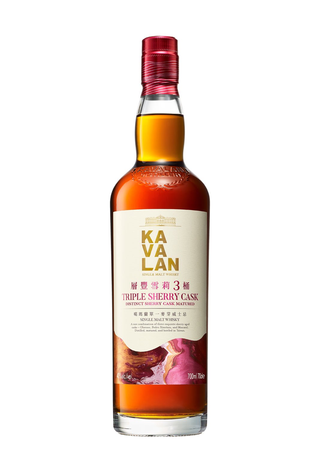 Kavalan Triple Sherry Cask Single Malt Taiwanese Whisky 40% 700ml | Whisky | Shop online at Spirits of France