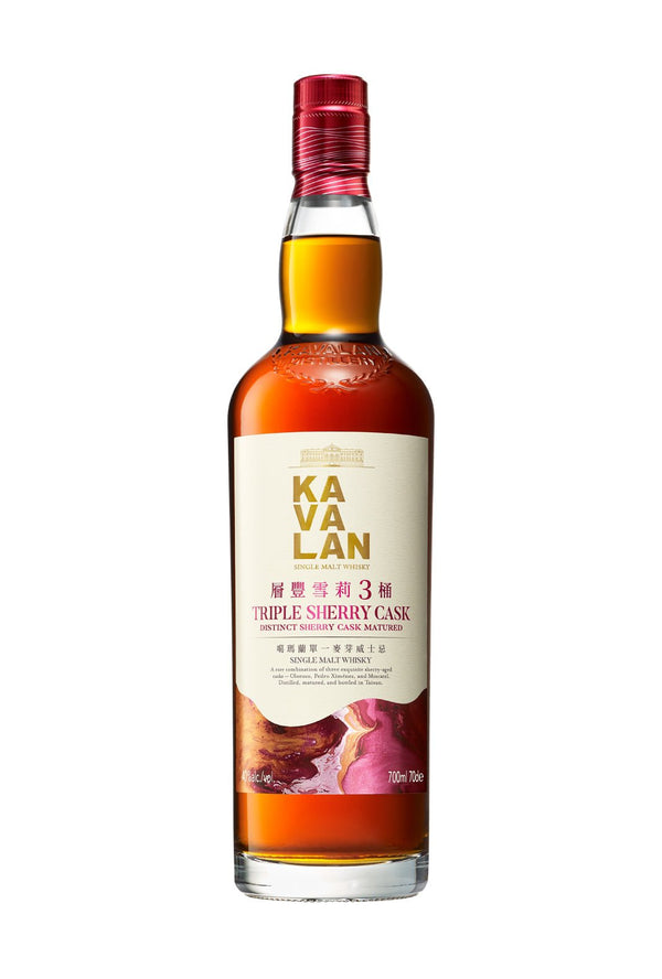 Kavalan Triple Sherry Cask Single Malt Taiwanese Whisky 40% 700ml | Whisky | Shop online at Spirits of France