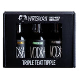 Hartshorn Trio Original, Finger Lime, Peated Vodka Gift Pack 3 x 50ml | Vodka | Shop online at Spirits of France